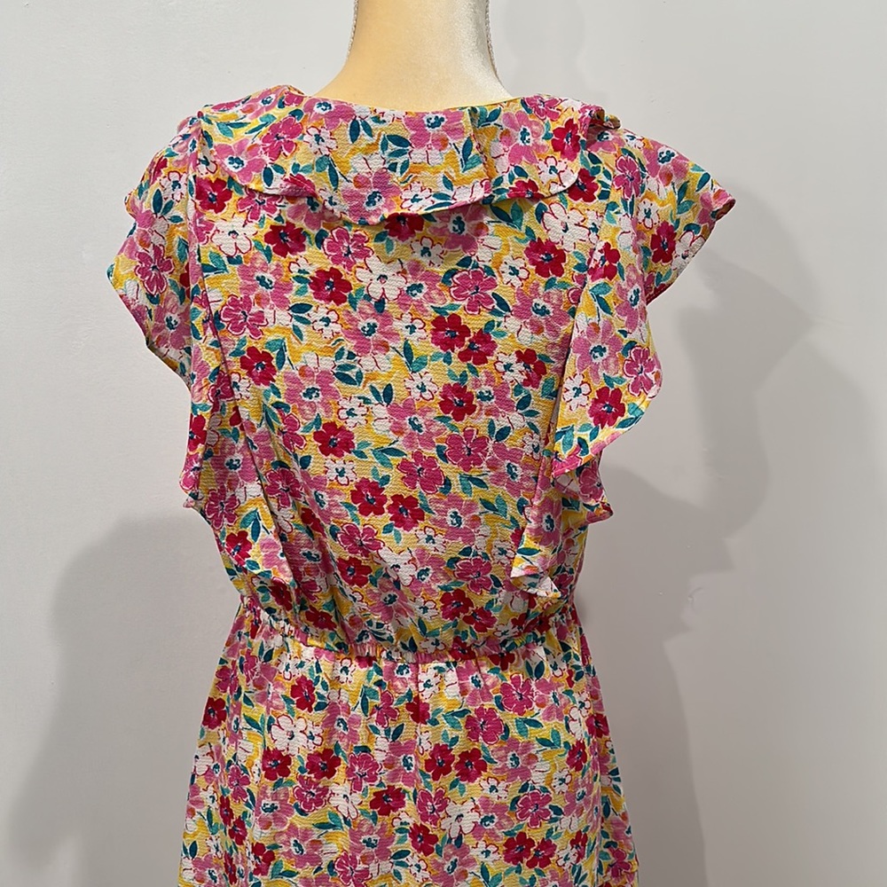 BCBG Paris Women's Ruffle Chiffon Dress Small - Picture 9 of 15